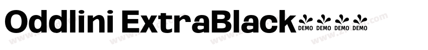 Oddlini ExtraBlack字体转换 Oddlini ExtraBlack字体转换